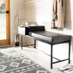 SAFAVIEH Ruthie Bench with Storage - 47.3  x 16  x 24  - 47Wx16Dx24H