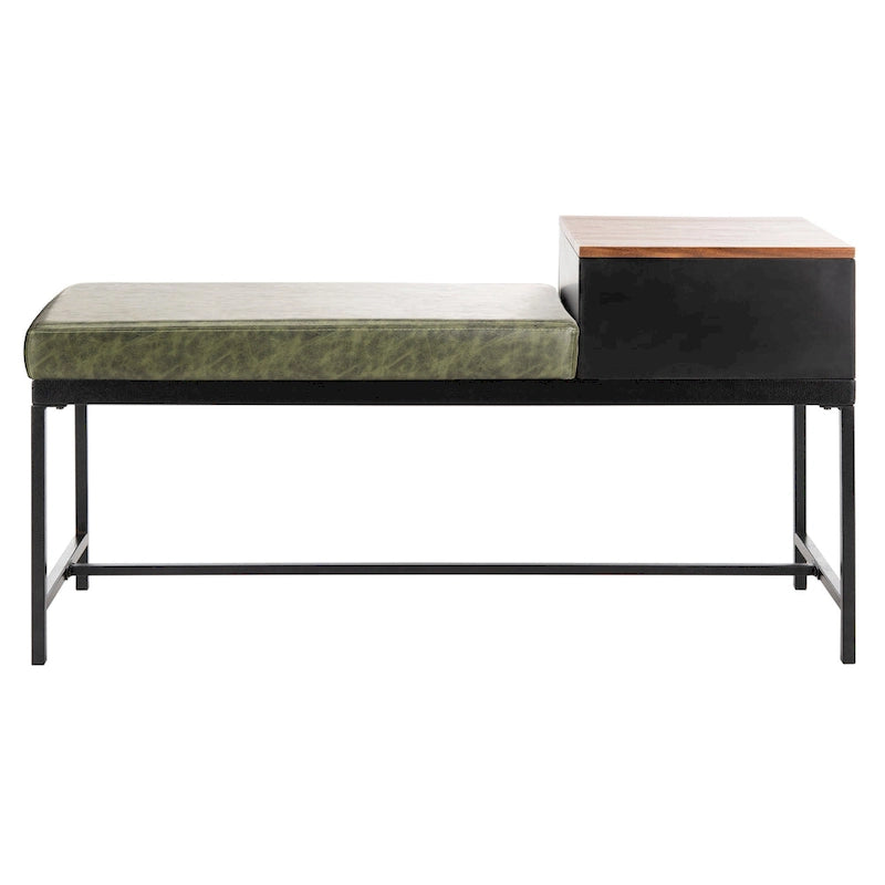 SAFAVIEH Ruthie Bench with Storage - 47.3  x 16  x 24  - 47Wx16Dx24H