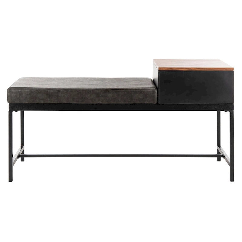 SAFAVIEH Ruthie Bench with Storage - 47.3  x 16  x 24  - 47Wx16Dx24H
