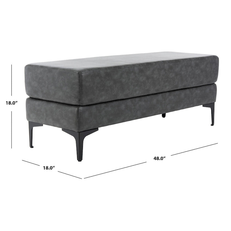 SAFAVIEH Roena Rectangular Bench - 48  x 18  x 18  - 48Wx18Dx18H