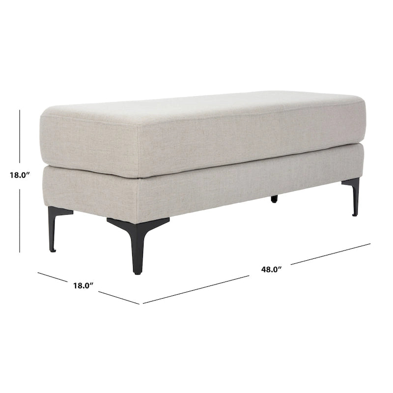SAFAVIEH Roena Rectangular Bench - 48  x 18  x 18  - 48Wx18Dx18H