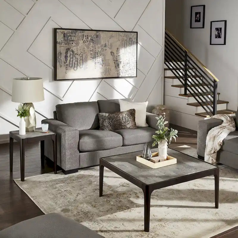 Ludvika Faux Marble Top Table by iNSPIRE Q Modern