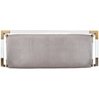 SAFAVIEH Couture Shakti Grey Acrylic Bench - 50Wx18Dx26H