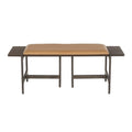 Chloe Contemporary Bench with Upholstered Seat & Wood Accent - N/A