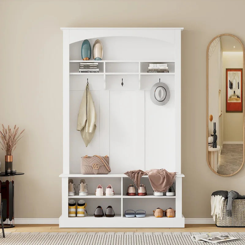 47.2  Wide Hall Tree with Storage