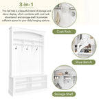 47.2  Wide Hall Tree with Storage