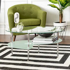 Middlebrook Toston Modern Frosted Glass 38  Coffee Table