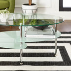 Middlebrook Toston Modern Frosted Glass 38  Coffee Table