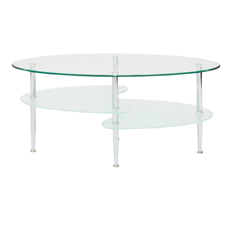 Middlebrook Toston Modern Frosted Glass 38  Coffee Table