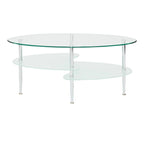 Middlebrook Toston Modern Frosted Glass 38  Coffee Table