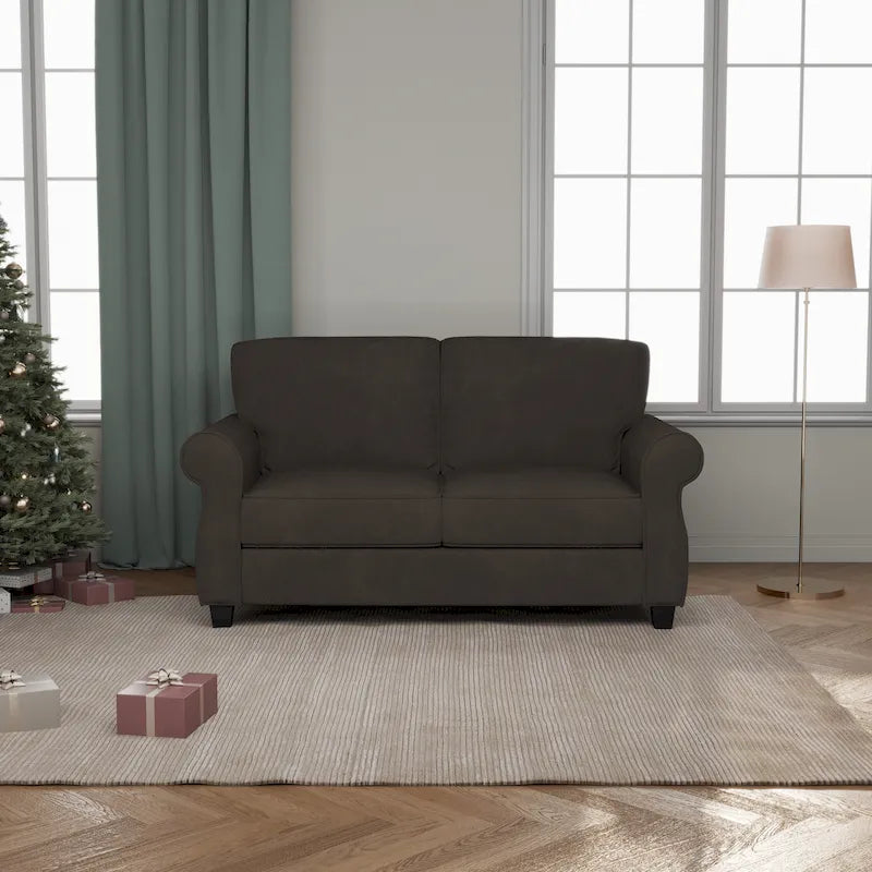 Upholstered Sofa with Solid Wood Frame - 30.30 x 56.30 x 33.10