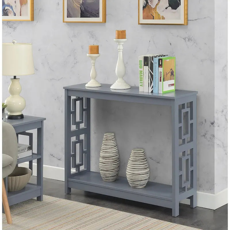 Convenience Concepts Town Square Console Table with Shelf