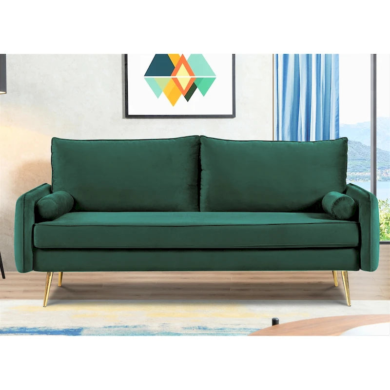 Villeda 70 W Polyester Square Arms Sofa