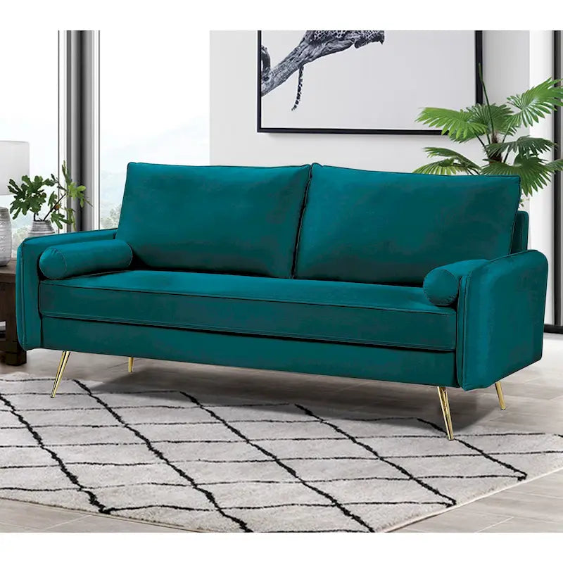 Villeda 70 W Polyester Square Arms Sofa