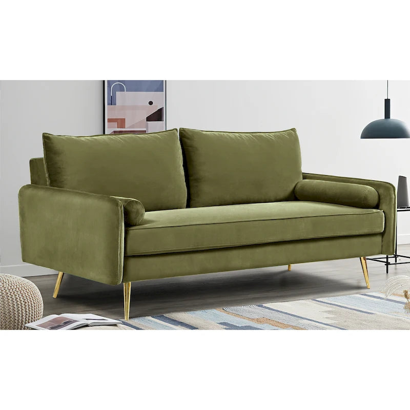 Villeda 70 W Polyester Square Arms Sofa