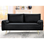 Villeda 70 W Polyester Square Arms Sofa