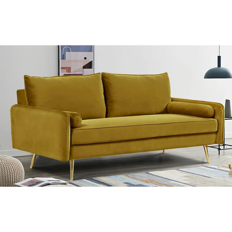 Villeda 70 W Polyester Square Arms Sofa