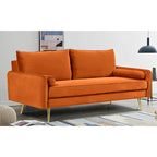 Villeda 70 W Polyester Square Arms Sofa