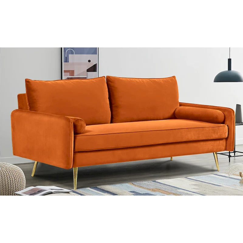 Villeda 70 W Polyester Square Arms Sofa