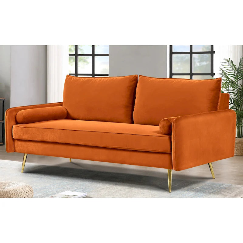 Villeda 70 W Polyester Square Arms Sofa