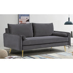 Villeda 70 W Polyester Square Arms Sofa