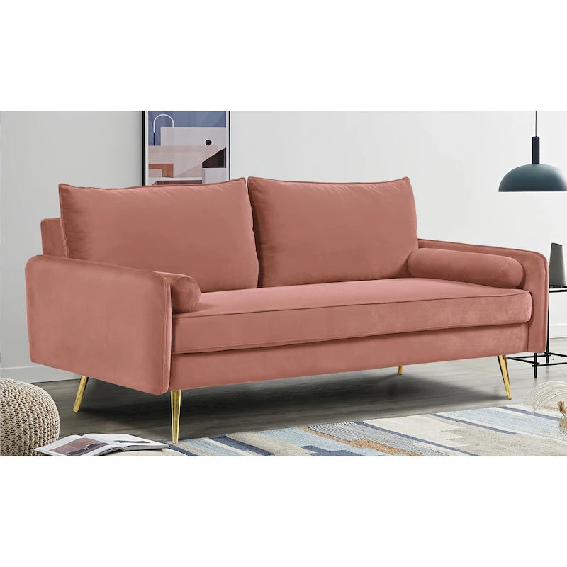 Villeda 70 W Polyester Square Arms Sofa