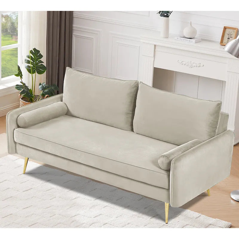 Villeda 70 W Polyester Square Arms Sofa
