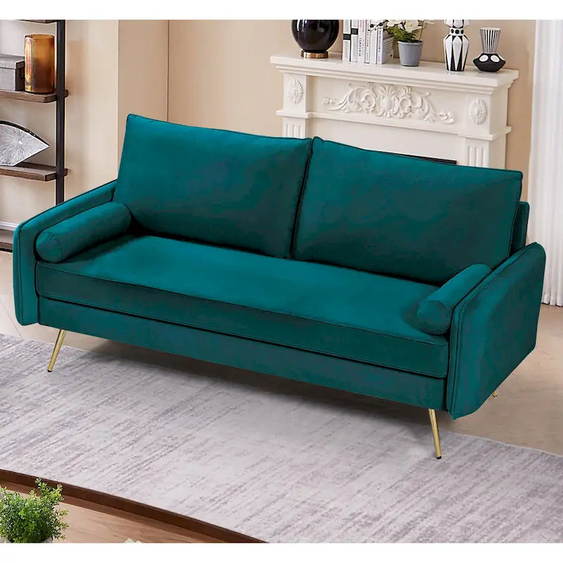 Villeda 70 W Polyester Square Arms Sofa
