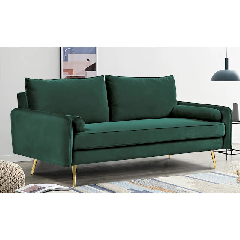 Villeda 70 W Polyester Square Arms Sofa