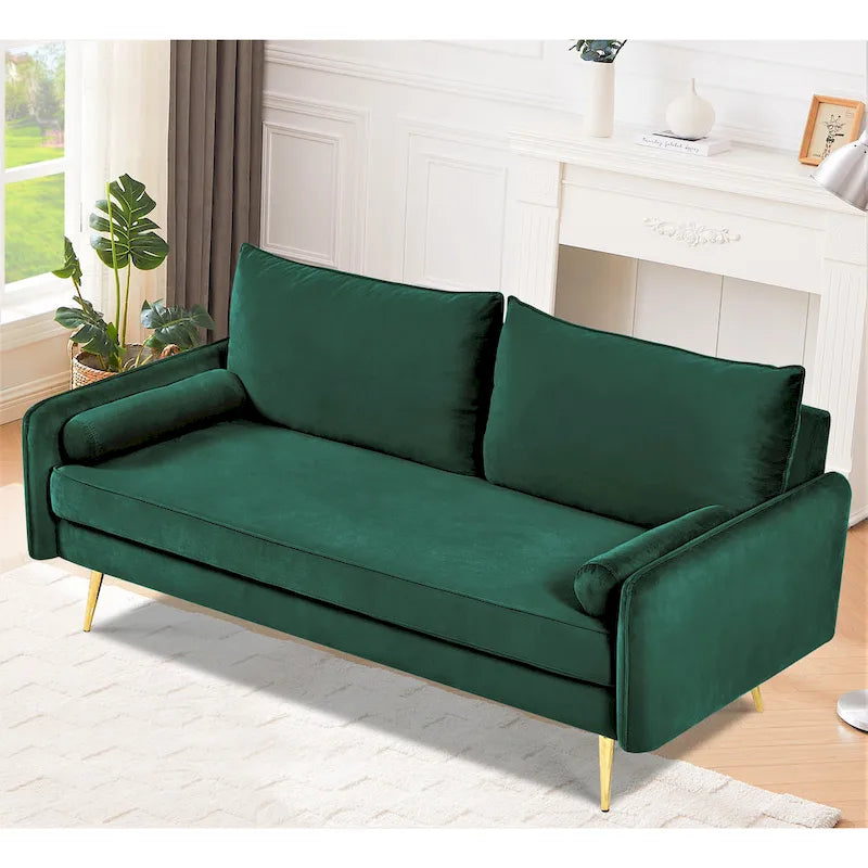 Villeda 70 W Polyester Square Arms Sofa