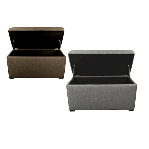 Angela 8-button Tufted Sand Storage Trunk Bench