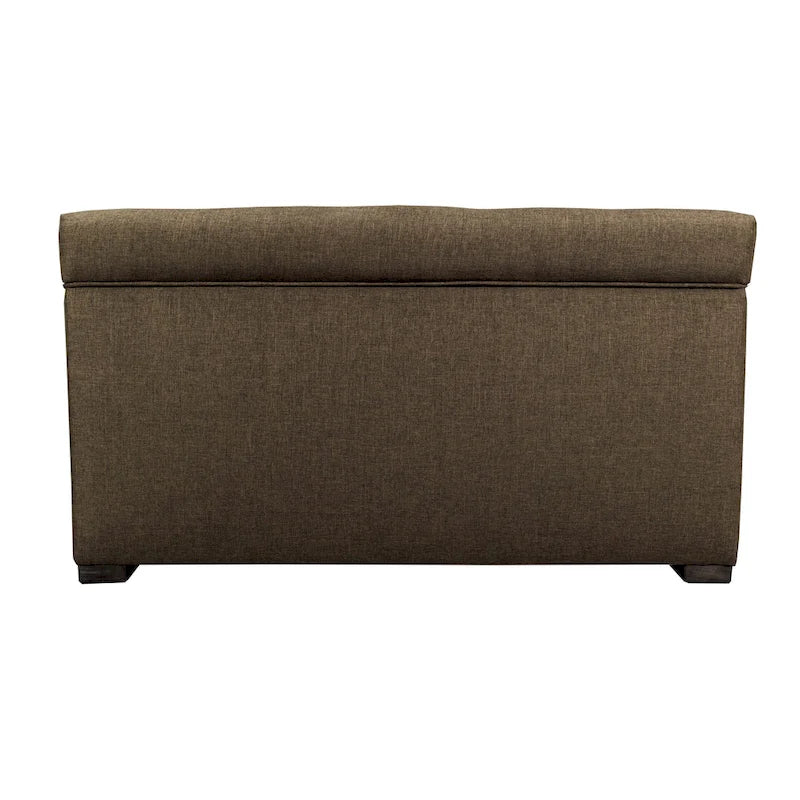 Angela 8-button Tufted Sand Storage Trunk Bench
