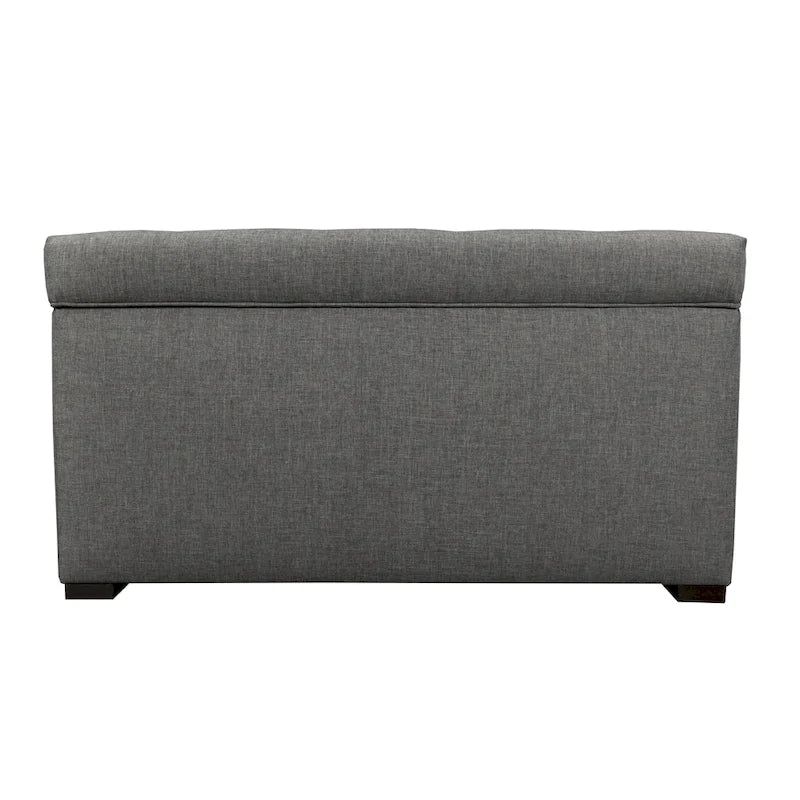 Angela 8-button Tufted Sand Storage Trunk Bench
