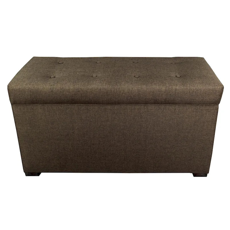 Angela 8-button Tufted Sand Storage Trunk Bench