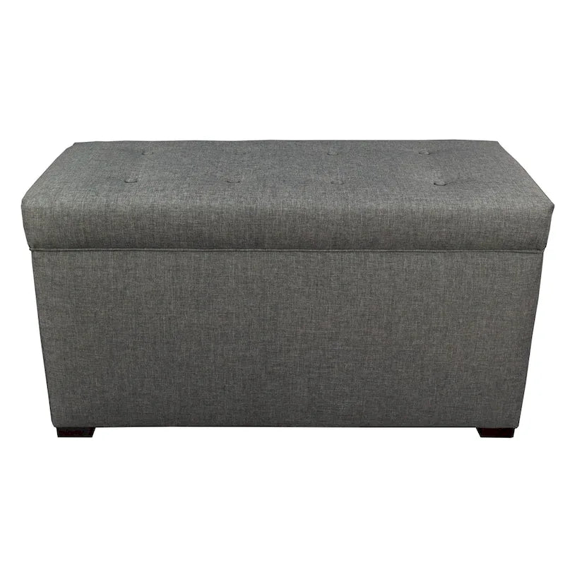 Angela 8-button Tufted Sand Storage Trunk Bench