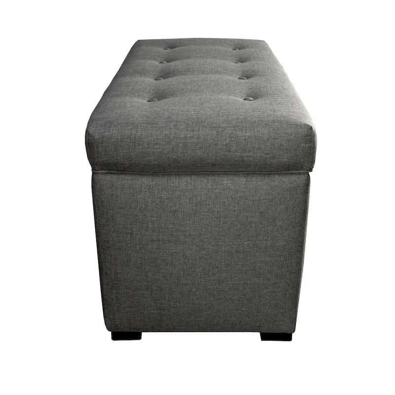 Angela 8-button Tufted Sand Storage Trunk Bench