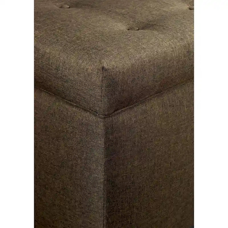 Angela 8-button Tufted Sand Storage Trunk Bench