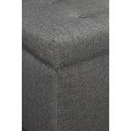 Angela 8-button Tufted Sand Storage Trunk Bench
