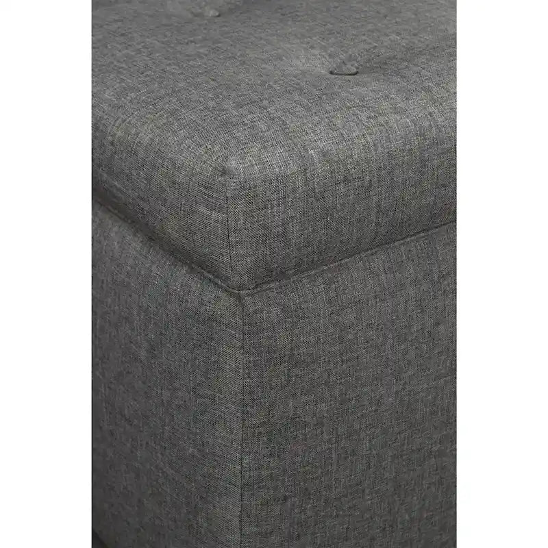 Angela 8-button Tufted Sand Storage Trunk Bench