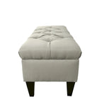 Sachi Diamond Tufted Upholstered Storage Bench