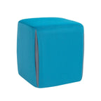Adeco 14  Small Ottoman Footrest Stool- Velvet Seating Stool Ottoman