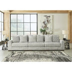Signature Design by Ashley Regent Park Pewter 3-Piece Sofa - 137 W x 44 D x 39 H