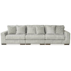 Signature Design by Ashley Regent Park Pewter 3-Piece Sofa - 137 W x 44 D x 39 H