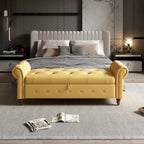 63  Bed Bench Entryway Storage Bench for Living Room Bedroom