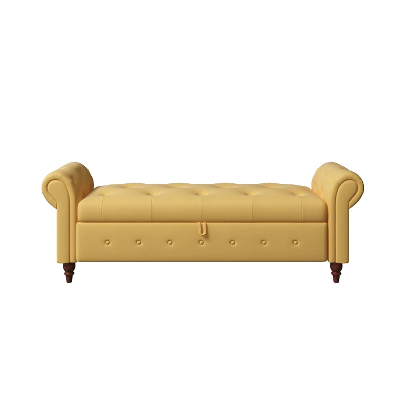 63  Bed Bench Entryway Storage Bench for Living Room Bedroom