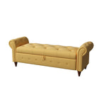 63  Bed Bench Entryway Storage Bench for Living Room Bedroom