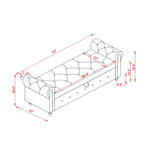 63  Bed Bench Entryway Storage Bench for Living Room Bedroom