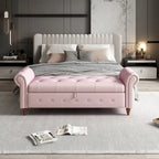 63  Bed Bench Entryway Storage Bench for Living Room Bedroom