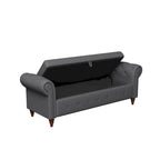 63  Bed Bench Entryway Storage Bench for Living Room Bedroom