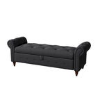 63  Bed Bench Entryway Storage Bench for Living Room Bedroom